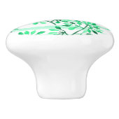 boomtakken met bladeren keramische knop (Zijkant)