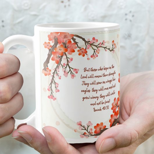 Boomtakken van de boomgaard koffiemok