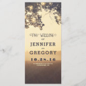 Boomtakken Zomeravond Trouwprogramma's Programmakaart (Voorkant)