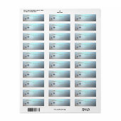 Boomtakornamenten Blauw Etiket (Full Sheet)
