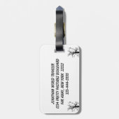 Boomtop Abstract Bagagelabel (Achterkant verticaal)