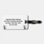 Boomtop Abstract Bagagelabel (Achterkant horizontaal)