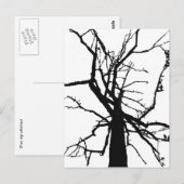 Boomtop Abstract Briefkaart (Voorkant / Achterkant)