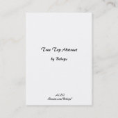 Boomtop Abstracte ATC Visitekaartje (Achterkant)