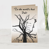 Boomtop Abstracte Vaderdag Kaart (Voorkant)