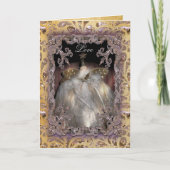 Boomtop Victoriaans Feestdagen Kaart (Voorkant)