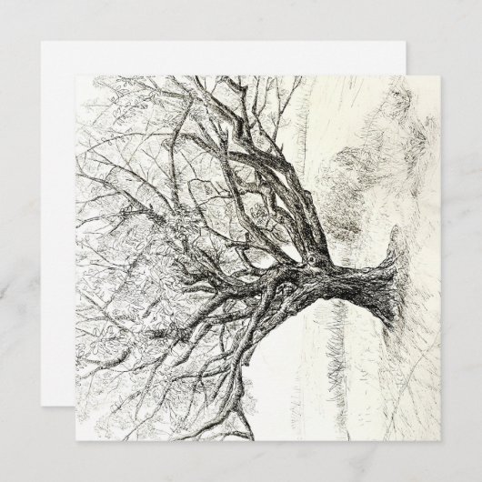 boomuitnodiging kaart (Voorkant / Achterkant)