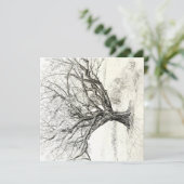 boomuitnodiging kaart (Staand voorkant)