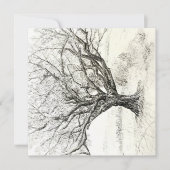 boomuitnodiging kaart (Voorkant)