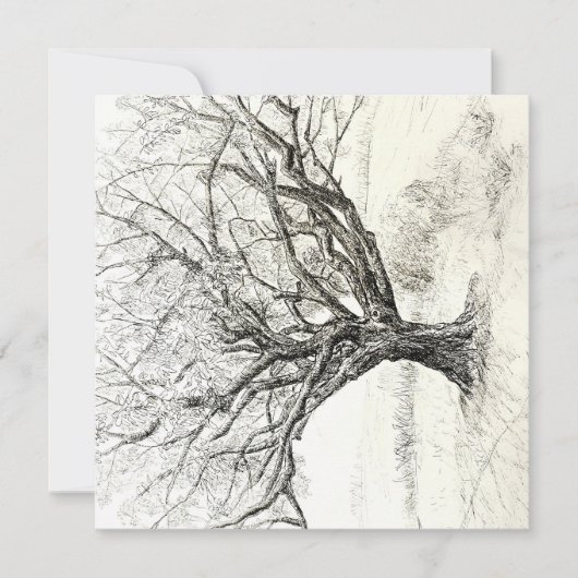 boomuitnodiging kaart (Voorkant)