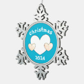 boomversiering door dalDesignNZ Tin Sneeuwvlok Ornament (Rechts)