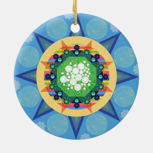 Boomversiering Keramisch Ornament (Achterkant)