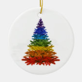 boomversiering RAINBOW Keramisch Ornament (Voorkant)