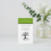 Boomvisitekaartje en omgeving visitekaartje (Staand voorkant)