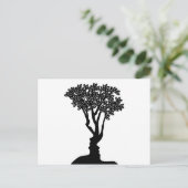 Boomvlakken optisch lichtconcept briefkaart (Staand voorkant)