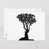 Boomvlakken optisch lichtconcept briefkaart (Voorkant / Achterkant)