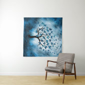 Boomvlies - Blauwe marmer Wandkleed (In Situ (horizontaal))