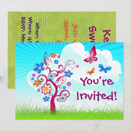 Boomvlinder Kaart (Voorkant / Achterkant)