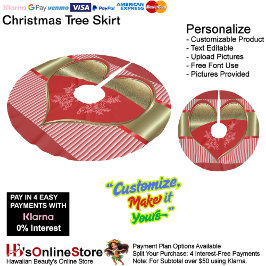 Boomvoetenzak van harten kerstboom rok