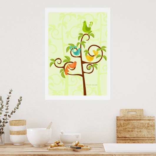 Boomvogels Poster (Keuken)