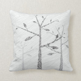 Boomvogels Silhouet Decoratief Sierkussen