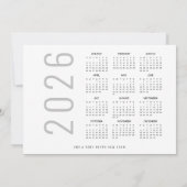 Boomvorm Foto 2026 Kalender Vrolijk Kerstfeest Feestdagenkaart (Achterkant)