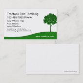 Boomvormend landschapsontwerp visitekaartje (Voorkant / Achterkant)