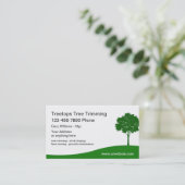 Boomvormend landschapsontwerp visitekaartje (Staand voorkant)