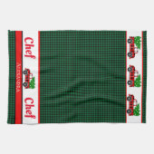 Boomwagen Chef Red Green Holiday Pset Kitchen Theedoek (Horizontaal)