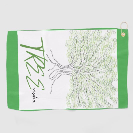 boomwijsheid golfhanddoek (Horizontaal)