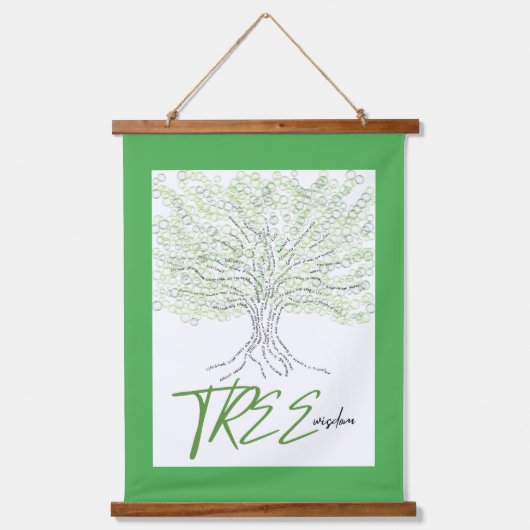 boomwijsheid hangend wandkleed (Voorkant)