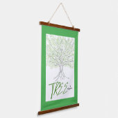 boomwijsheid hangend wandkleed (Gebogen)