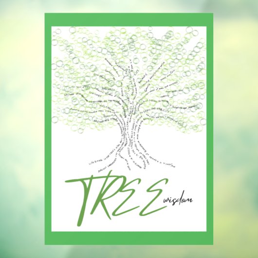 boomwijsheid raamsticker (Vel 3)