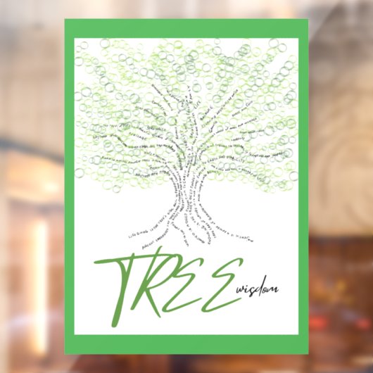 boomwijsheid raamsticker (Vel 2)