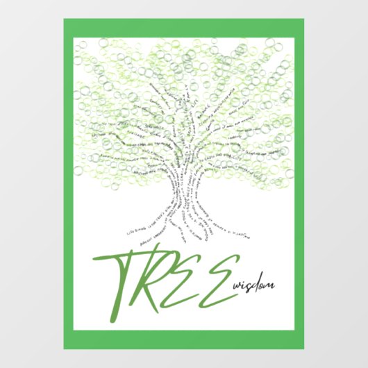 boomwijsheid raamsticker (Vel)