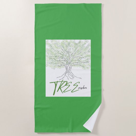 boomwijsheid strandlaken (Voorkant)