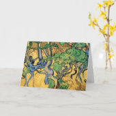 Boomwortelen en boomstammen door Vincent van Gogh Kaart (Gele Bloem)