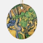 Boomwortelen en boomstammen door Vincent van Gogh Keramisch Ornament (Links)