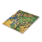 Boomwortelen en boomstammen door Vincent van Gogh Tegeltje (Zijkant)