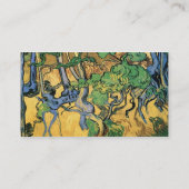 Boomwortelen en boomstammen door Vincent van Gogh Visitekaartje (Achterkant)