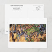 Boomwortelen en boomstammen (F816)Van Gogh Fine Ar Briefkaart (Voorkant / Achterkant)