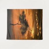 Boomzonnestralen Sunrise Tapestry Wandkleed (Voorkant (horizontaal))