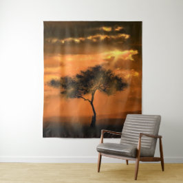 Boomzonnestralen Sunrise Tapestry Wandkleed