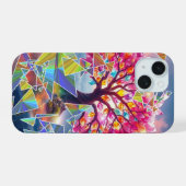 boomzonsopgang iPhone 15 case (Achterkant horizontaal)