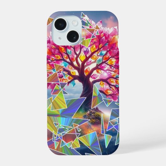 boomzonsopgang iPhone 15 case (Achterkant)