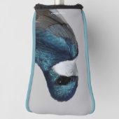 Boomzwaluw staart naar fotograaf golfheadcover (Draai 90)