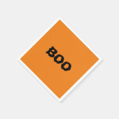 Boomzwart en oranje spooky Halloween Servet (Hoek)
