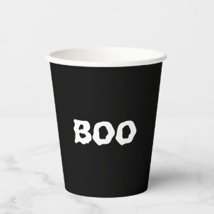 Boomzwart en witte spooky Halloween  Papieren Bekers