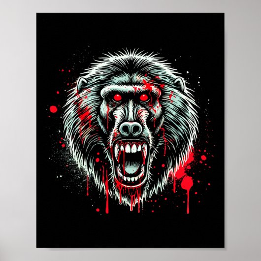 Boon Halloween Party Decor griezelige enge bloeder Poster (Voorkant)