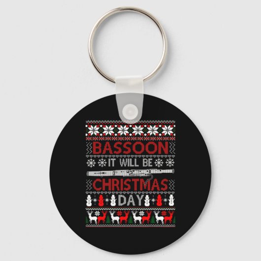Boon Het wordt kerstdag cadeau Ugly Xmas Sleutelhanger (Voorkant)